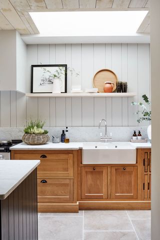 Kitchen design with wood cabinetry