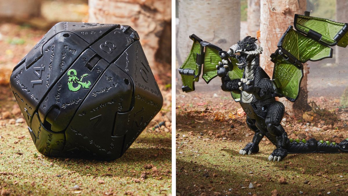 These Transformerstyle D&D action figures turn from dice into monsters