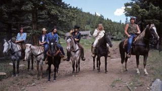 Chicago on horseback during the filming of Chicago in the Rockies TV Special