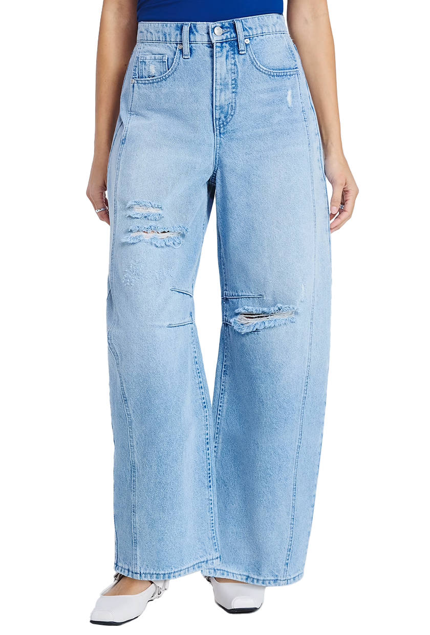 Scoop, High-Rise Ankle Barrel Jeans