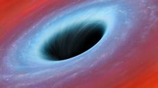 An artist's rendering of a black hole 