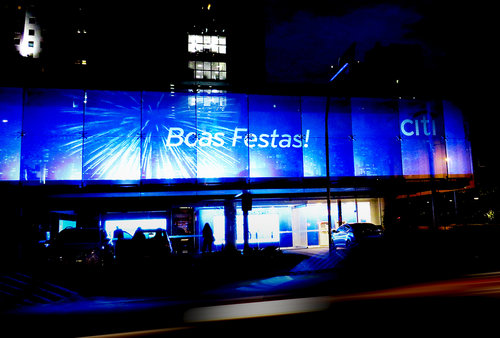 Founders and Christie Light Up Citibank in São Paulo