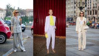 Street style what to wear to a bridal shower relaxed tailoring