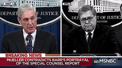 MSNBC compares Mueller and Barr's statements