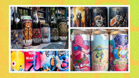 A selection of craft beers