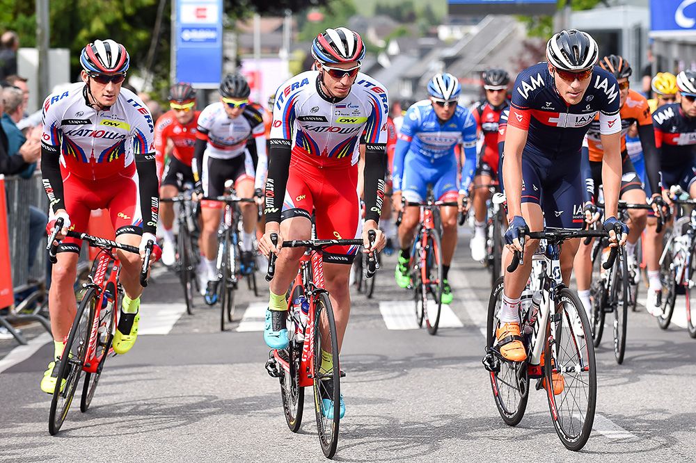 IAM Cycling and Katusha during the final stage.