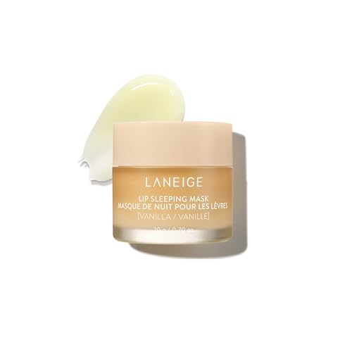 Laneige Lip Sleeping Mask, Vanilla: Nourishing Overnight Lip Treatment With Vitamin C, Shea &amp;amp; Murumuru Butter for Hydrating Dry, Flaky Lips