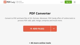 Website screenshot for PDF Candy