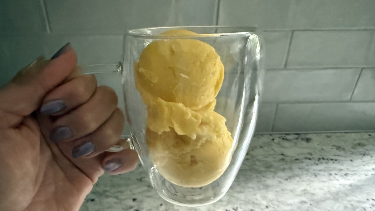 Ninja Creami mango sorbet