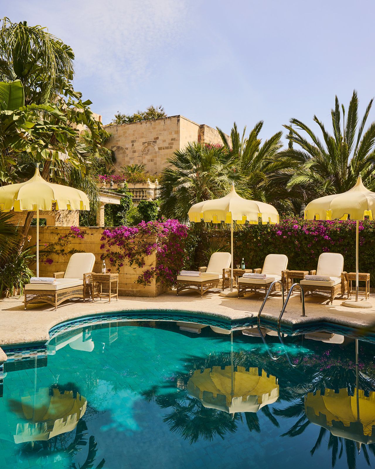 Swimming pool in Casa Bonavita hotel, Malta