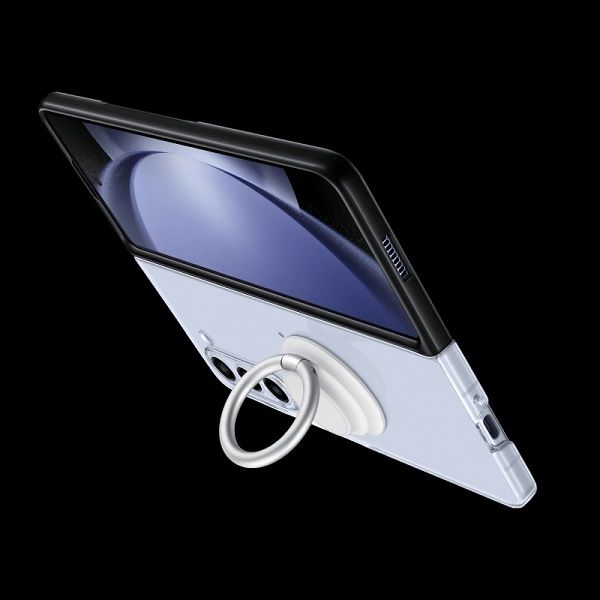 A leaked case render for the Galaxy Z Fold 5 using its ring kickstand.