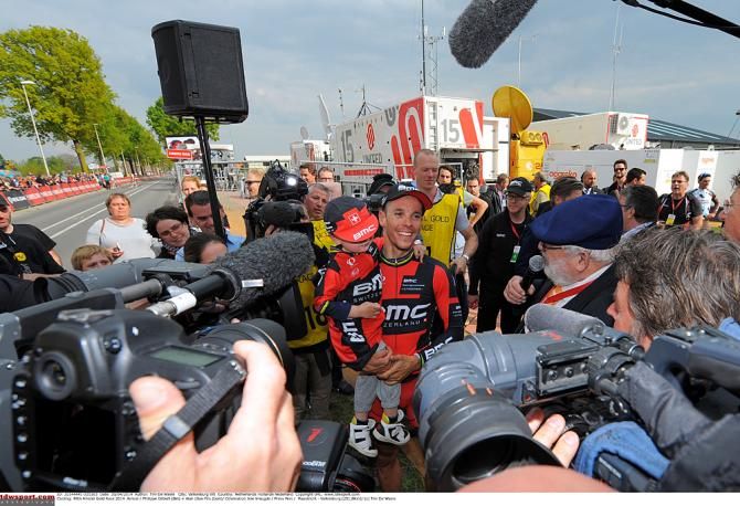 Philippe Gilbert was extra pleased to win in the presence of his family