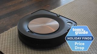 Roomba s9+ shown cleaning a floor