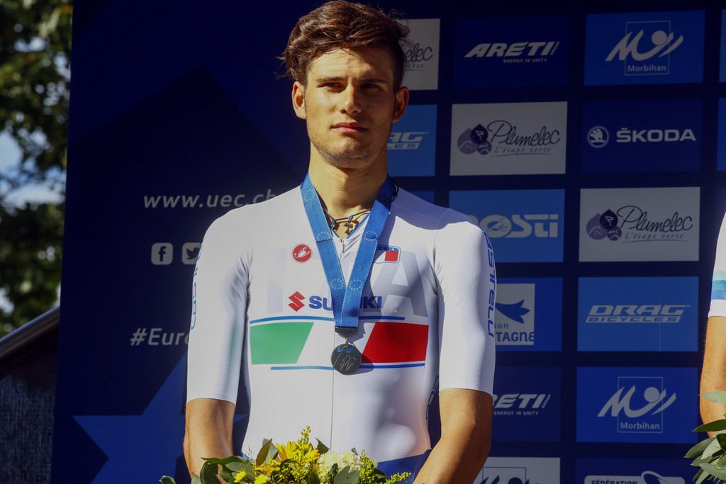 Silver medallist Filippo Ganna (Italy)
