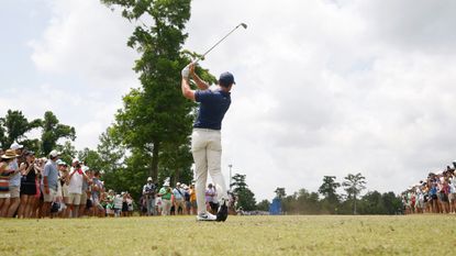 Rory McIlroy takes a shot at the Zurich Classic of New Orleans