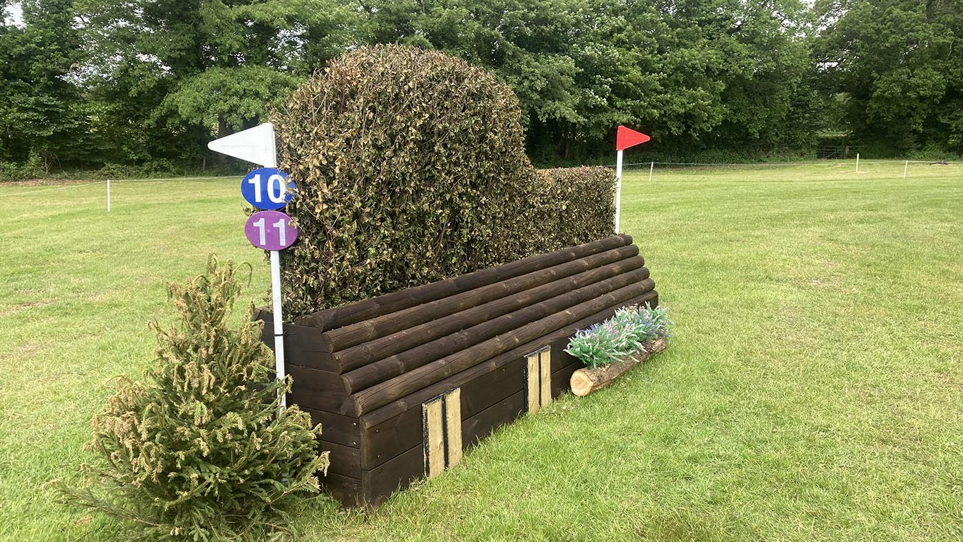 Bicton Horse Trials cross-country course