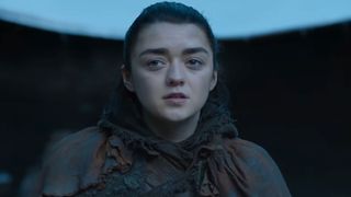 Arya Stark staring in Game of Thrones