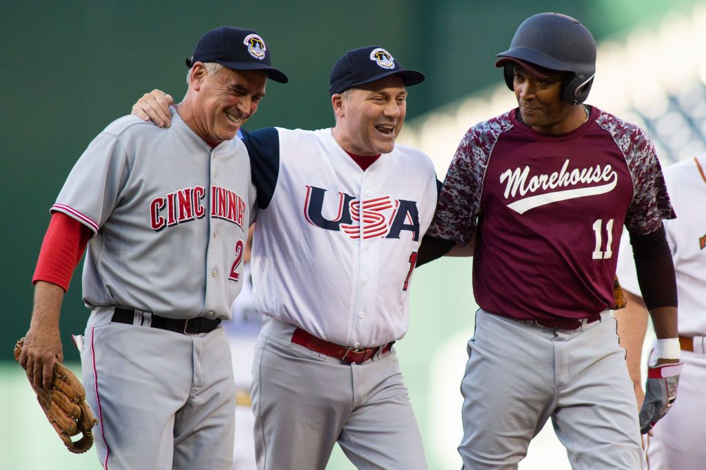 Rep. Steve Scalise escorted off the field at 57th Congressional Baseball Game