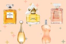 A collage of the best perfumes of all time