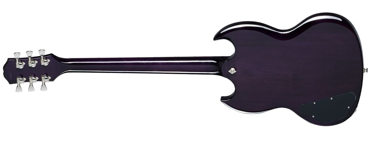 Epiphone Modern FIgured SG, in new Purple Burst and Mojave Burst finishes for 2024