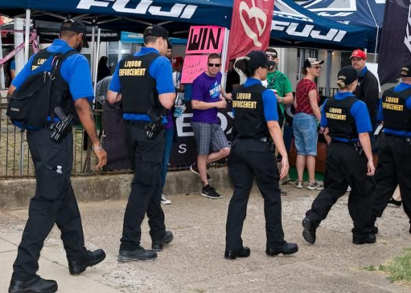 Judging from the number of PA State Police Liquor Enforcement officers dispatched to the Manayunk Wall, Philadelphia Major Nutter wasn't kidding when he announced that they would crack down on the consumption of alcohol"