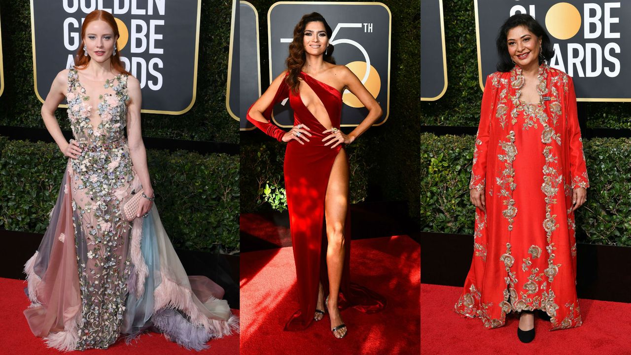 Golden Globes women who didnt wear black 2018