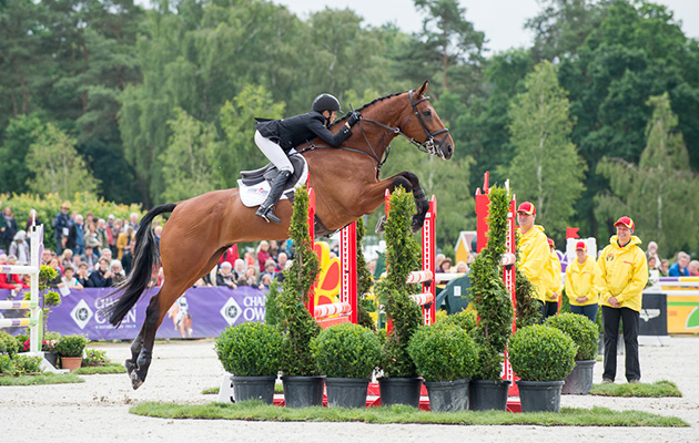 Louise Harwood and Whitson at Luhm&amp;uuml;hlen 2016. Picture by Jon Stroud Media