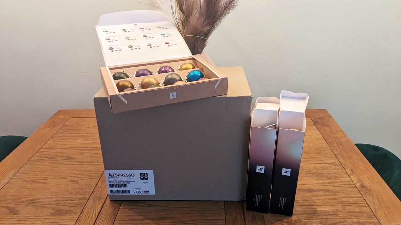 Nespresso Vertuo Pop being tested in writer's home