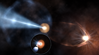 An illustration of the microquasar IRAS 18293−0941