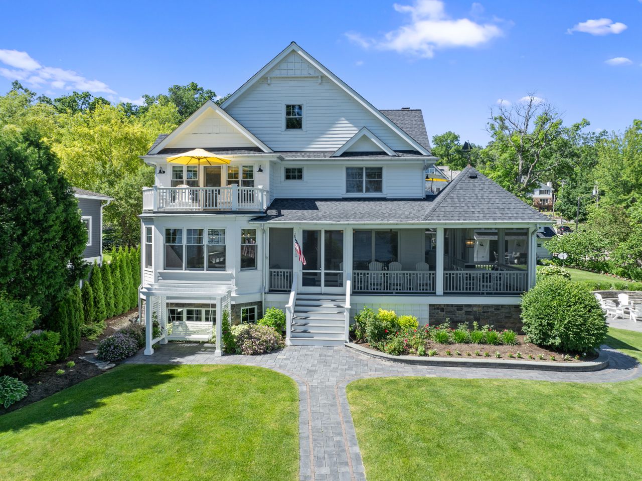 A home for sale on Lake Geneva in Wisconsin.