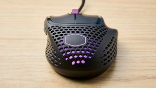 Photograph of the Cooler Master MM720 gaming mouse