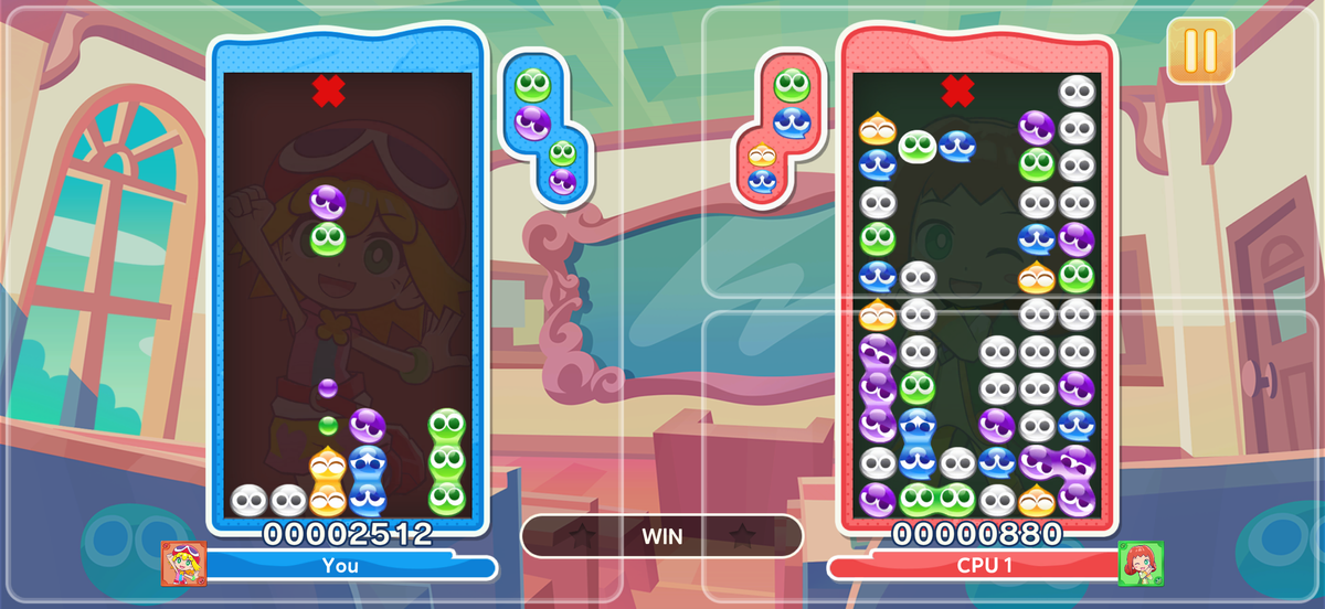 Puyo Puyo on Apple Arcade.