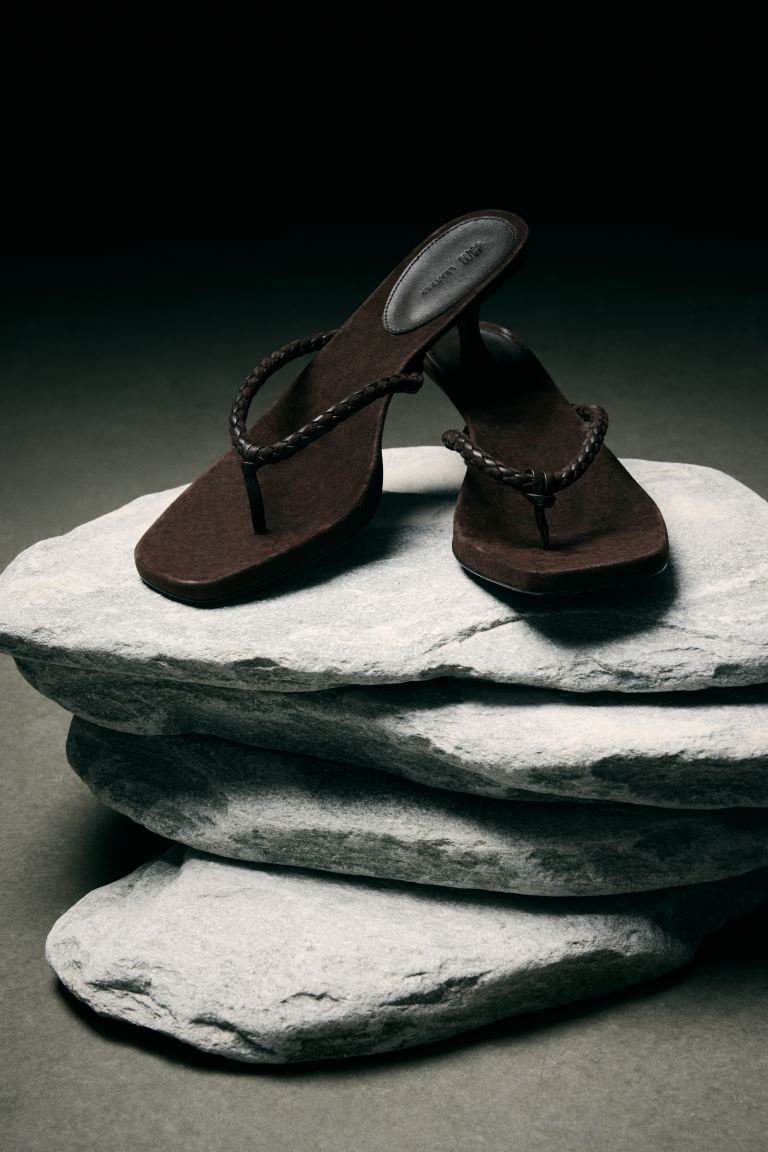 Heeled Suede Sandals