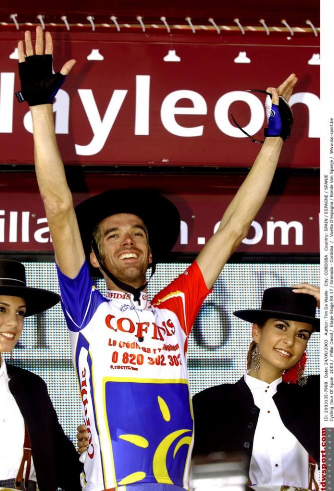 David Millar won stage 17 of the 2003 Vuelta