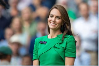 A close up of Kate Middleton at Wimbledon