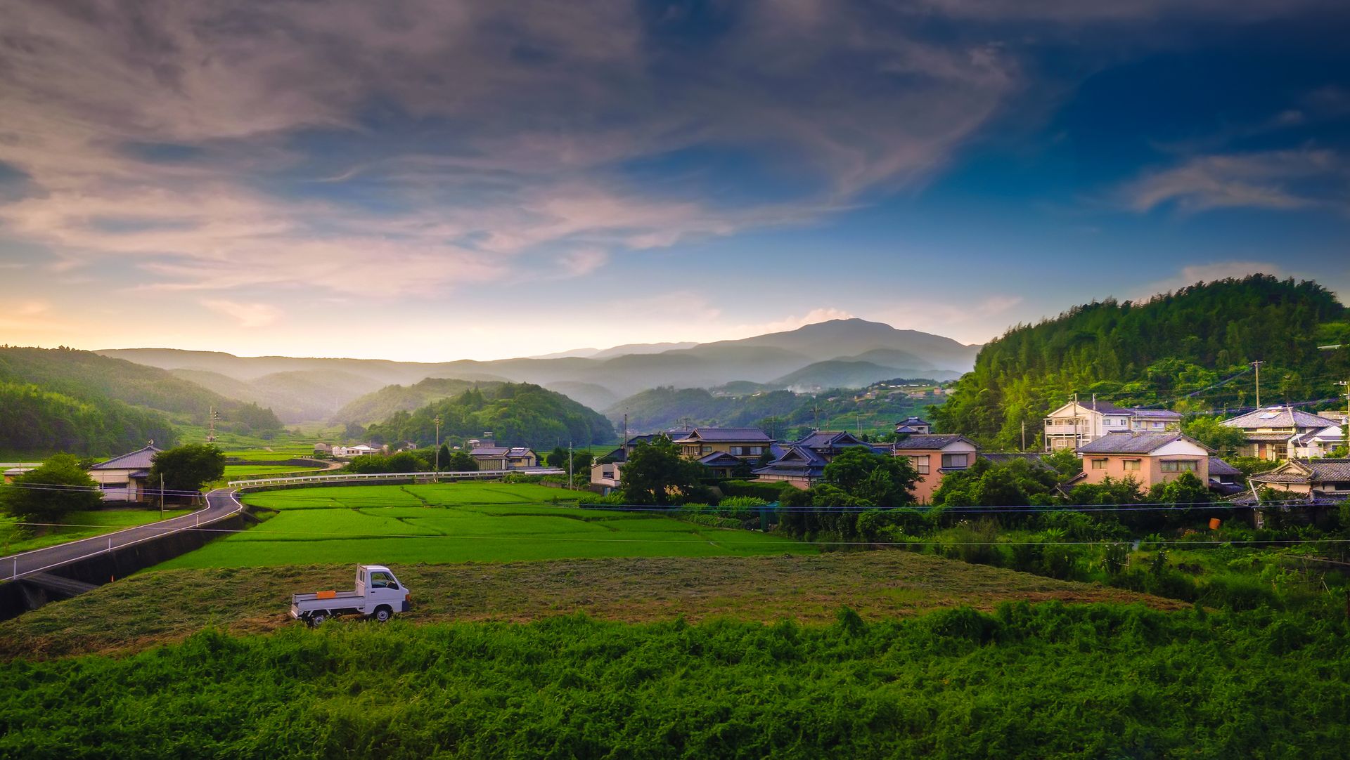 Rural landscape at Saga, Japan