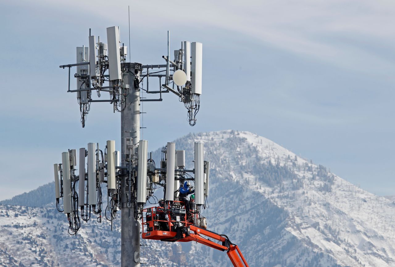 A cell tower in Orem, Utah