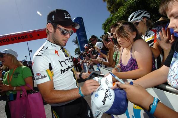 Mark Cavendish (HTC-Highroad) has been a popular rider Down Under
