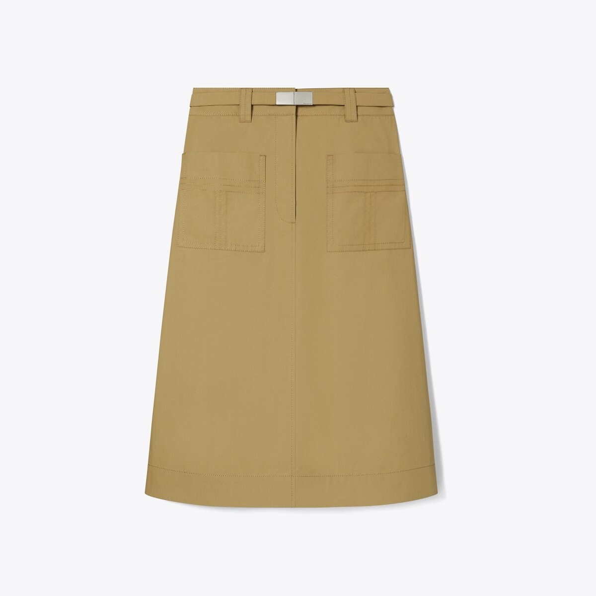 Cotton Camp Skirt in Beige, Size 00