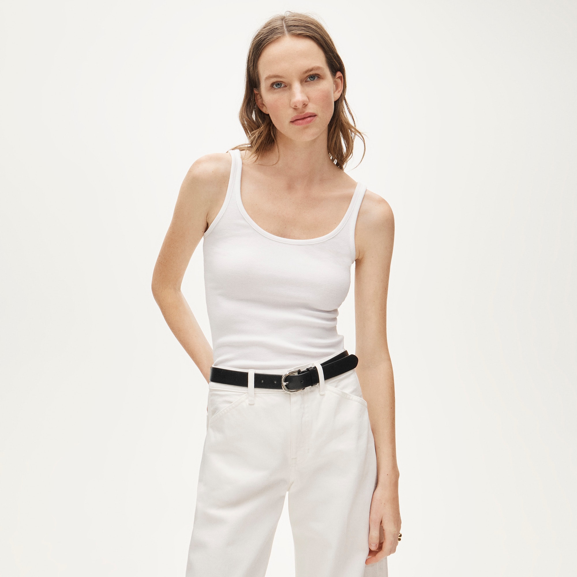 Perfect Rib Scoopneck Tank Top