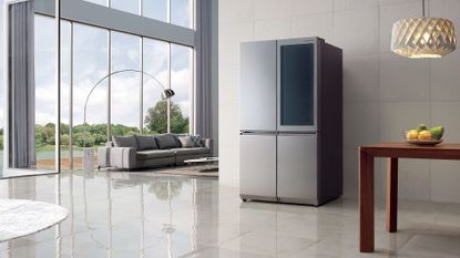 Best American style fridge freezer 2022, image shows an American style fridge freezer in a modern kitchen