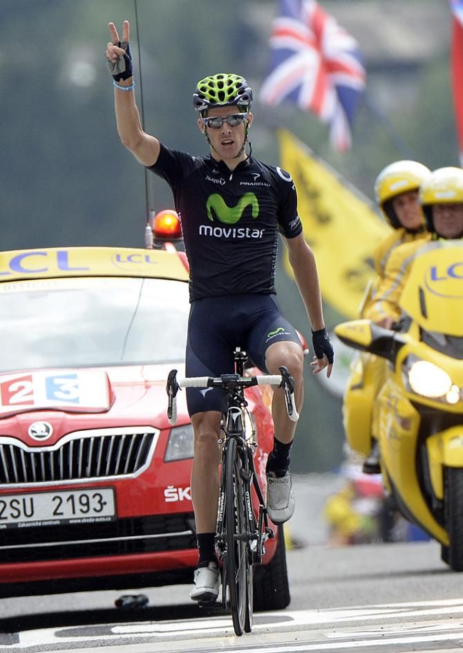 A successful solo escape gave Rui Costa of Movistar a similar victory to his other in Gap