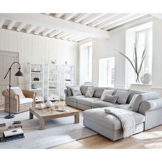 Grey sofa bed from Maisons du Monde