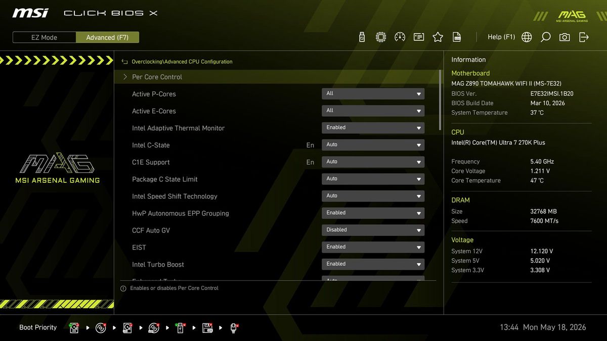 MSI MAG Z890 Tomahawk Wifi II