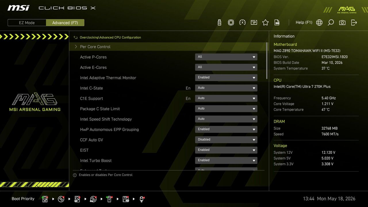 MSI MAG Z890 Tomahawk Wifi II