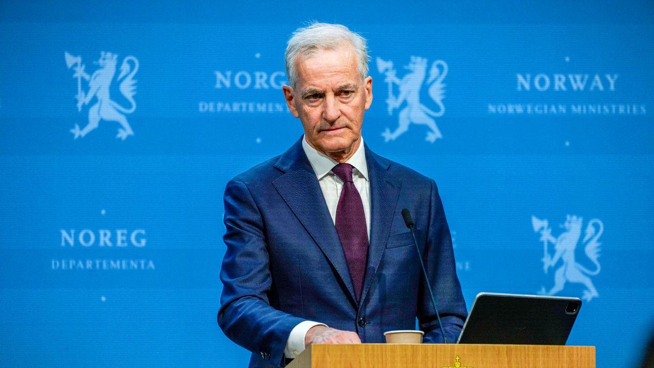 Norwegian Prime Minister Jonas Gahr Støre