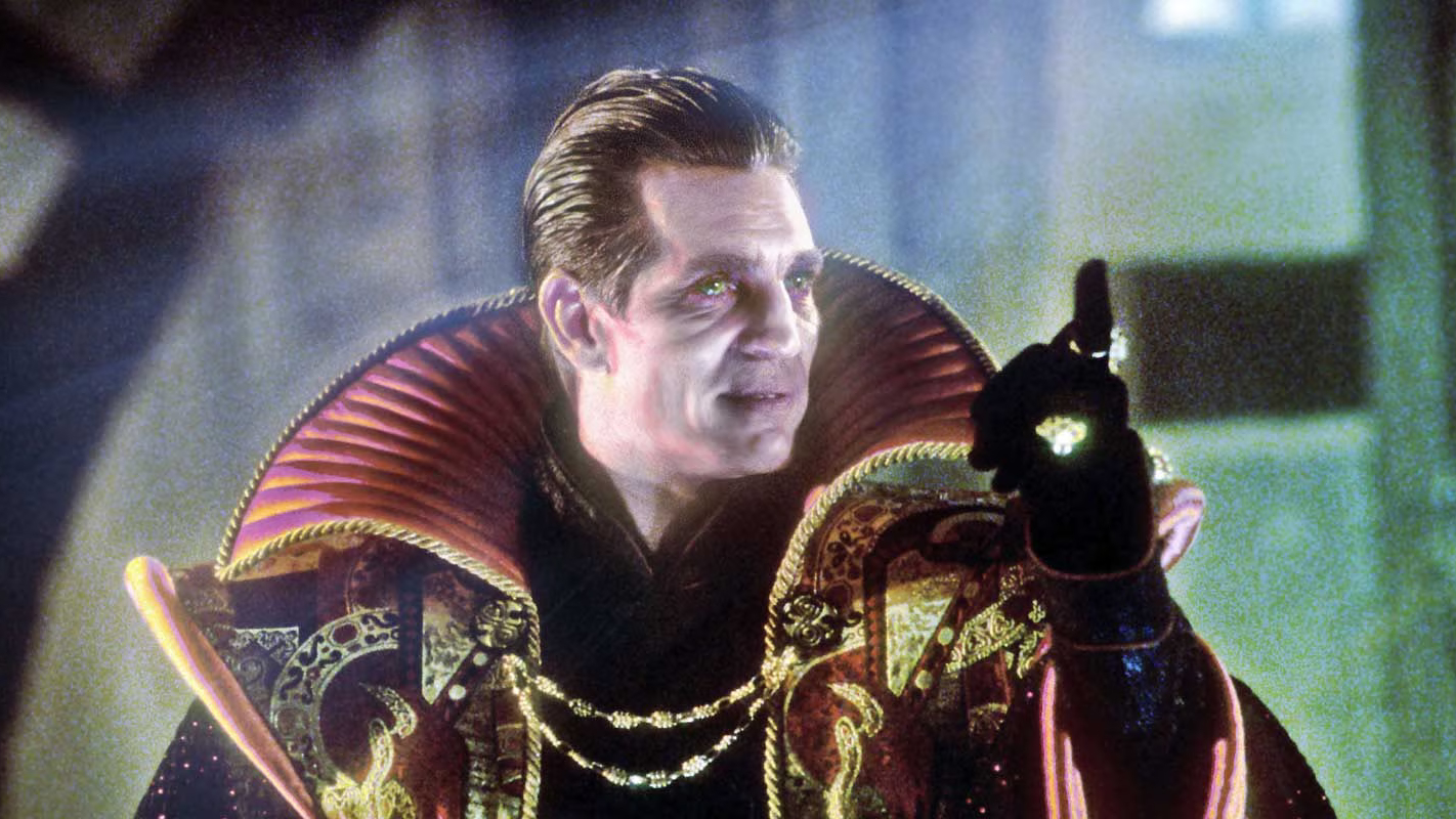 Screenshot from the 1996 TV movie "Doctor Who" starring Paul McGann, Daphne Ashbrook, and Eric Roberts.