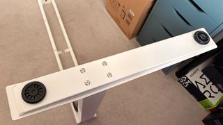 An Autonomous SmartDesk 5 being put together and installed in an office.