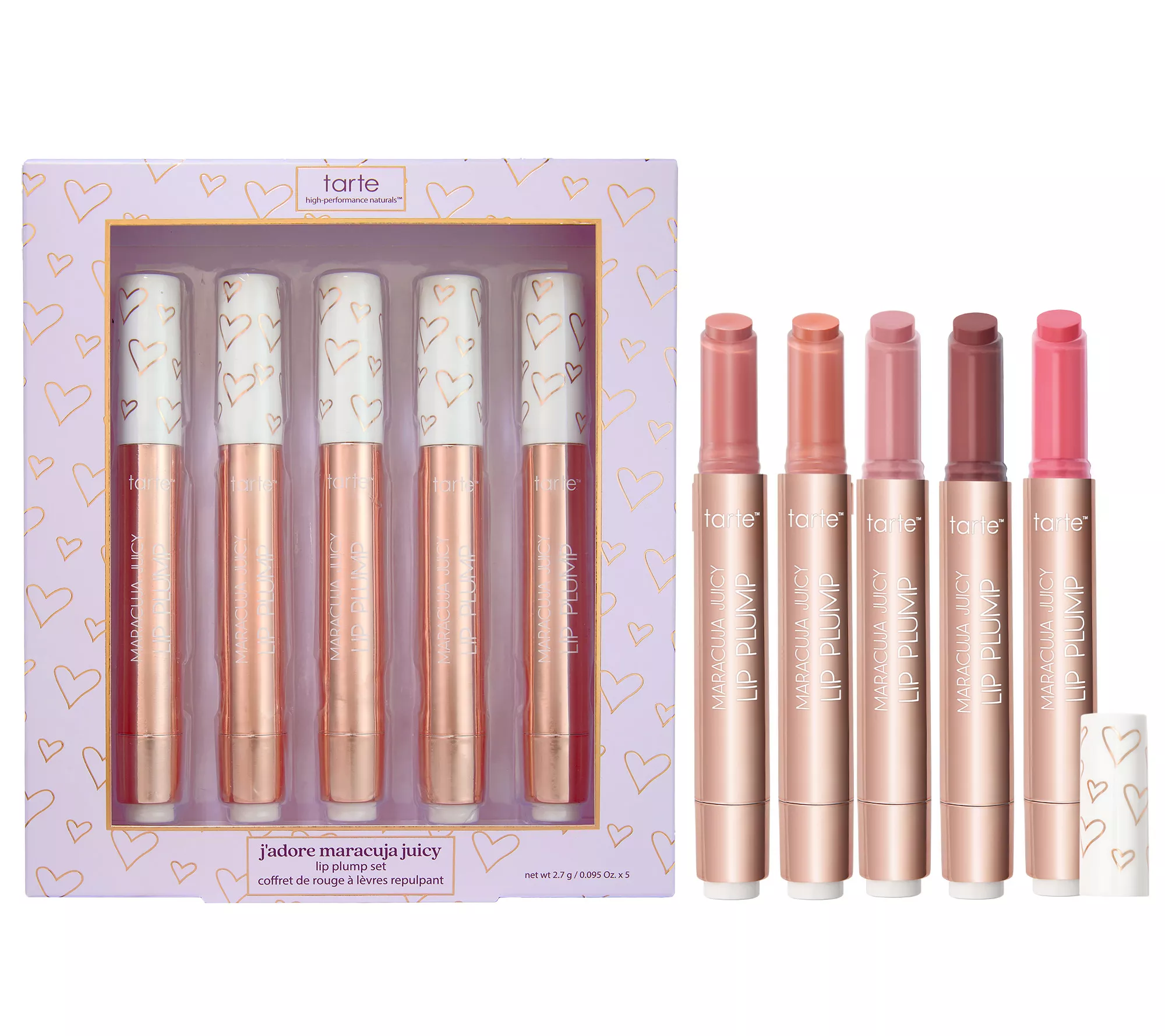 Tarte J&#039;adore La La Lips Maracuja Juicy Lip Plump 5pc Set