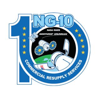 Northrop Grumman's mission logo for the flight of its tenth Cygnus spacecraft, the S.S. John Young.